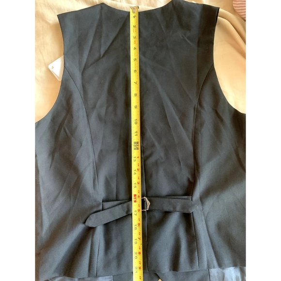 Those Days Black Vest with Satin Lining and Adjustable Cinch NEW WITH TAG Size L - Picture 8 of 8
